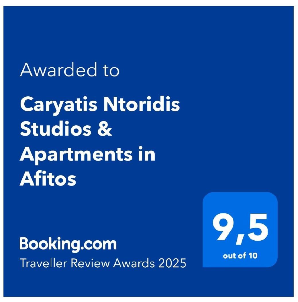 Caryatis Ntoridis Studios & Apartments In Afitos Exterior photo